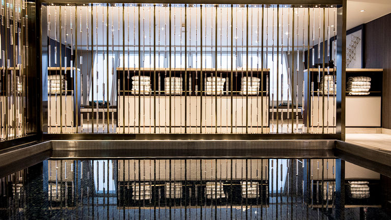 A refined dining venue aboard the Mozart